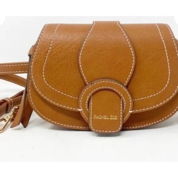 Rachel Zoe NWT Edessi Vegan Leather Convertible Crossbody & Belt Bag Brown - Picture 11 of 16